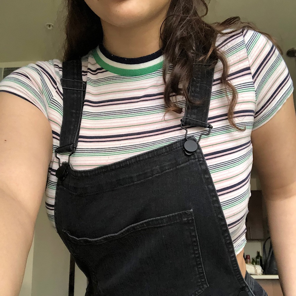 Urban Outfitters Project Social T Striped Crop Top